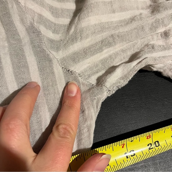 Mariaretto Tunic Top Mini Dress Sheer Layered Ruffles Lagenlook Cottage Core L - Picture 7 of 9